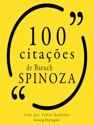 cover image of 100 citações de Baruch Spinoza